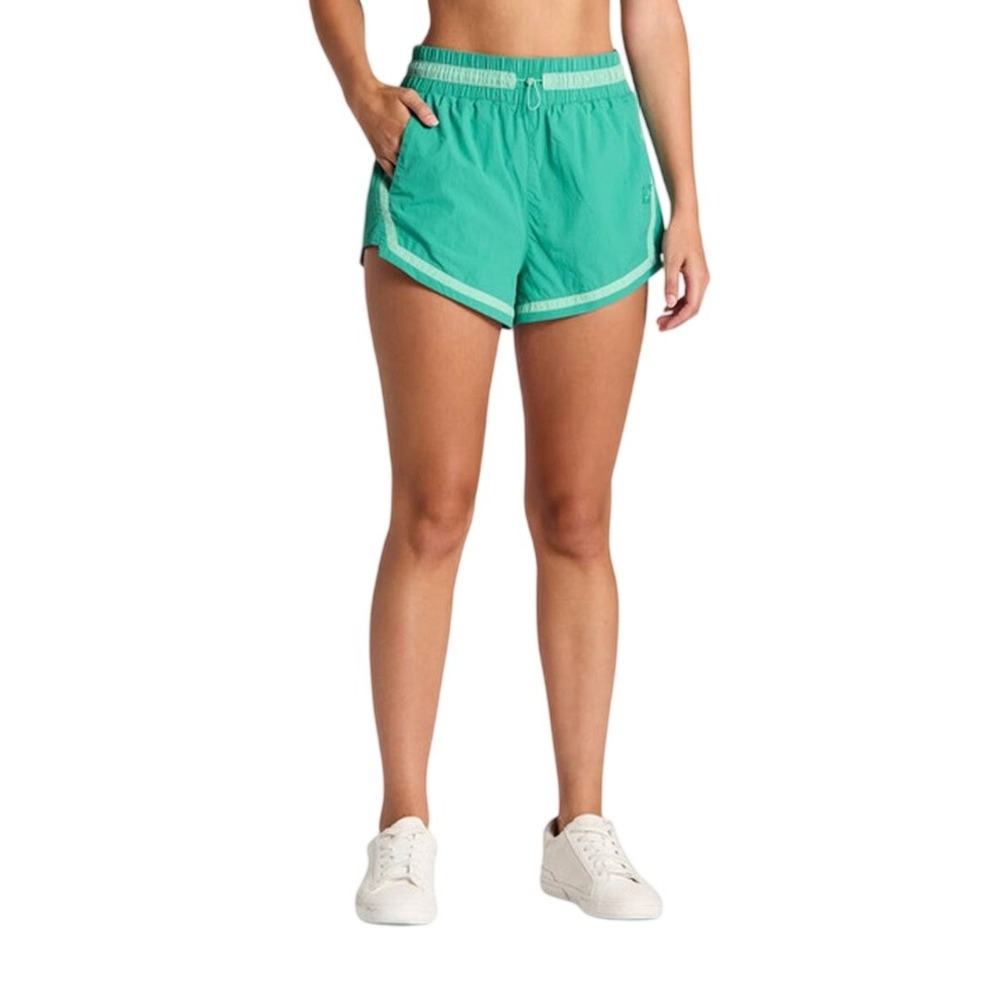 JoyLab Women's Teal Contrast Trim Athletic Running Shorts Size XXS